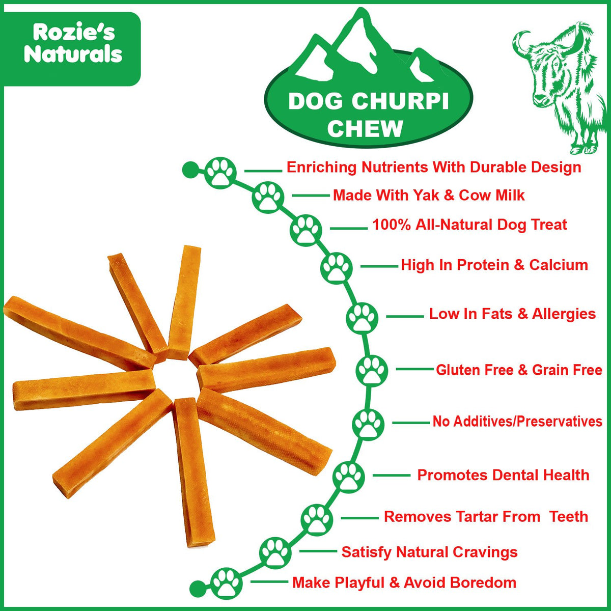 Himalayan Yak Cheese Chews (2-Pack)