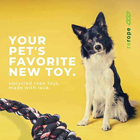 Upcycled Rope Tug with Tennis Ball