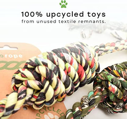 Upcycled Rope Tug with Tennis Ball