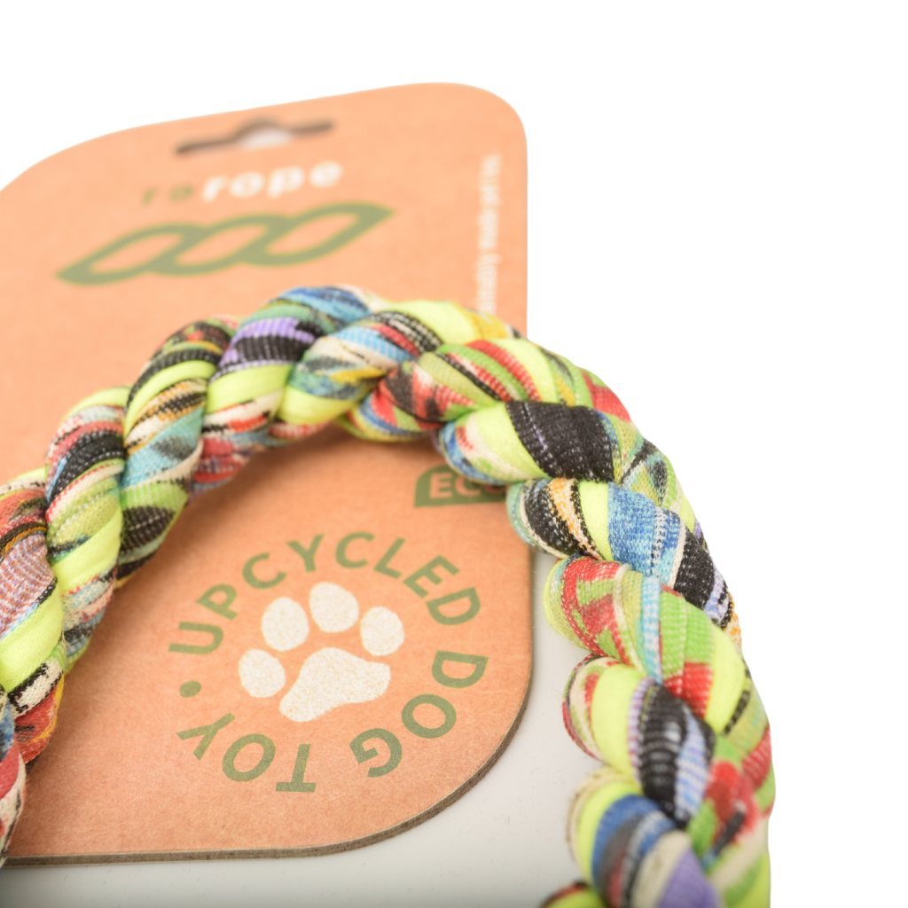 Upcycled Rope Tug with Tennis Ball