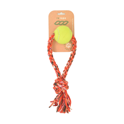 Upcycled Rope Tug with Tennis Ball