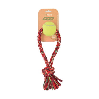 Upcycled Rope Tug with Tennis Ball